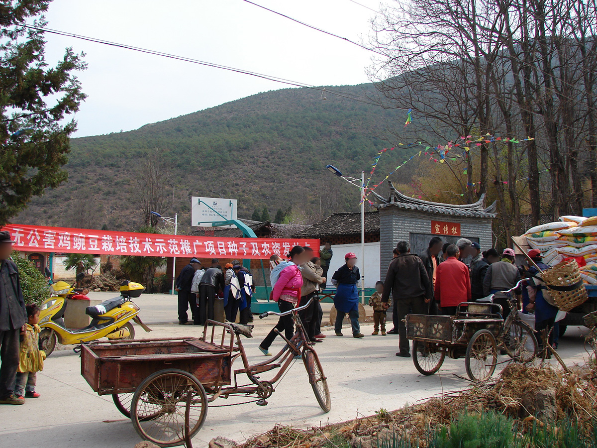 給農(nóng)戶發(fā)放農(nóng)資、補助